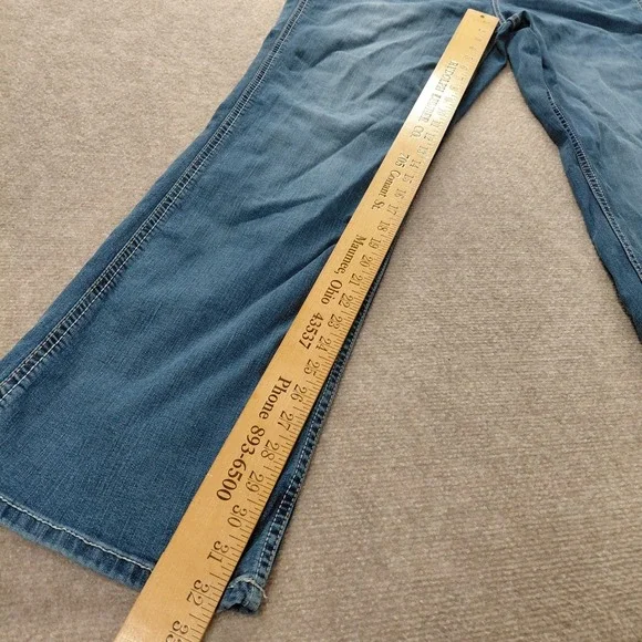 Ariat Rebar Perfect Rise Boot Jeans Womens Size 20WR Malibu Blue Riveter - Picture 11 of 16